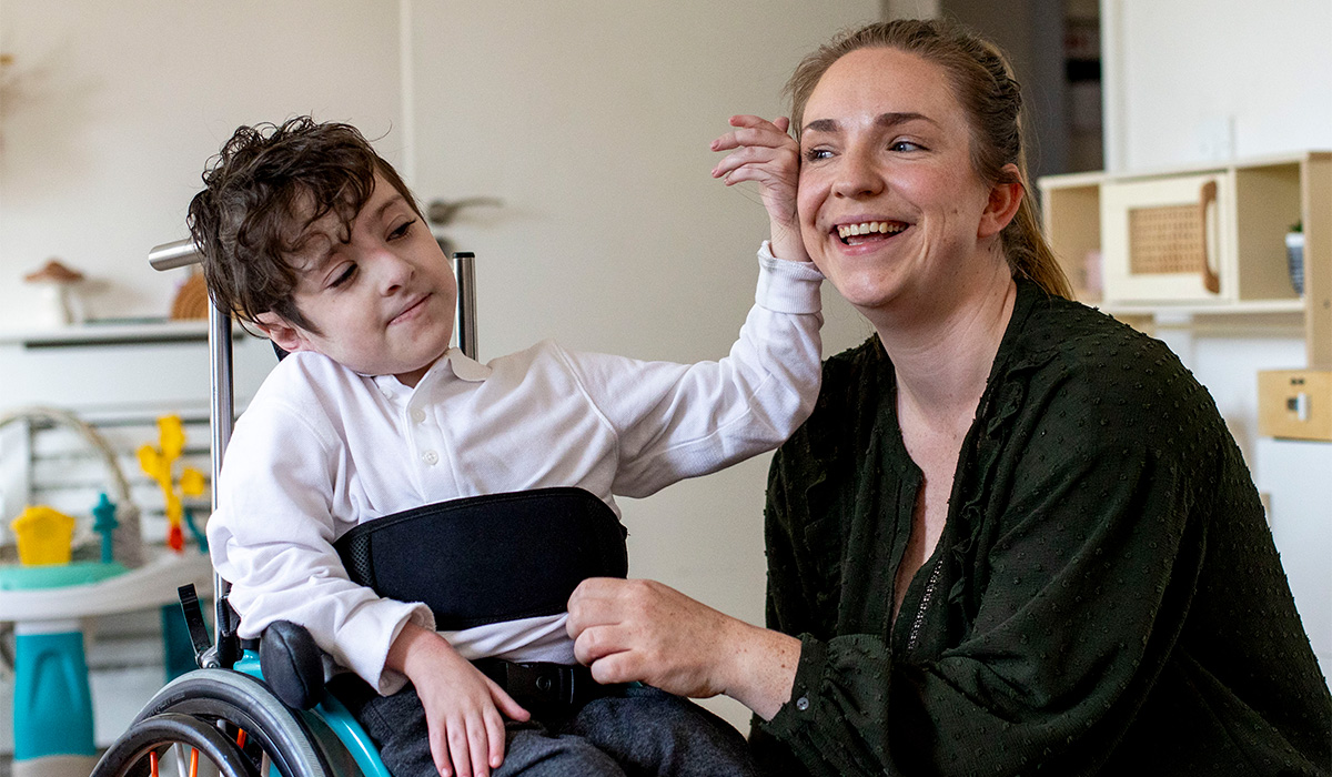 Harvey Morrison Sherratt with his mother Gillian. Pic: Tom Honan