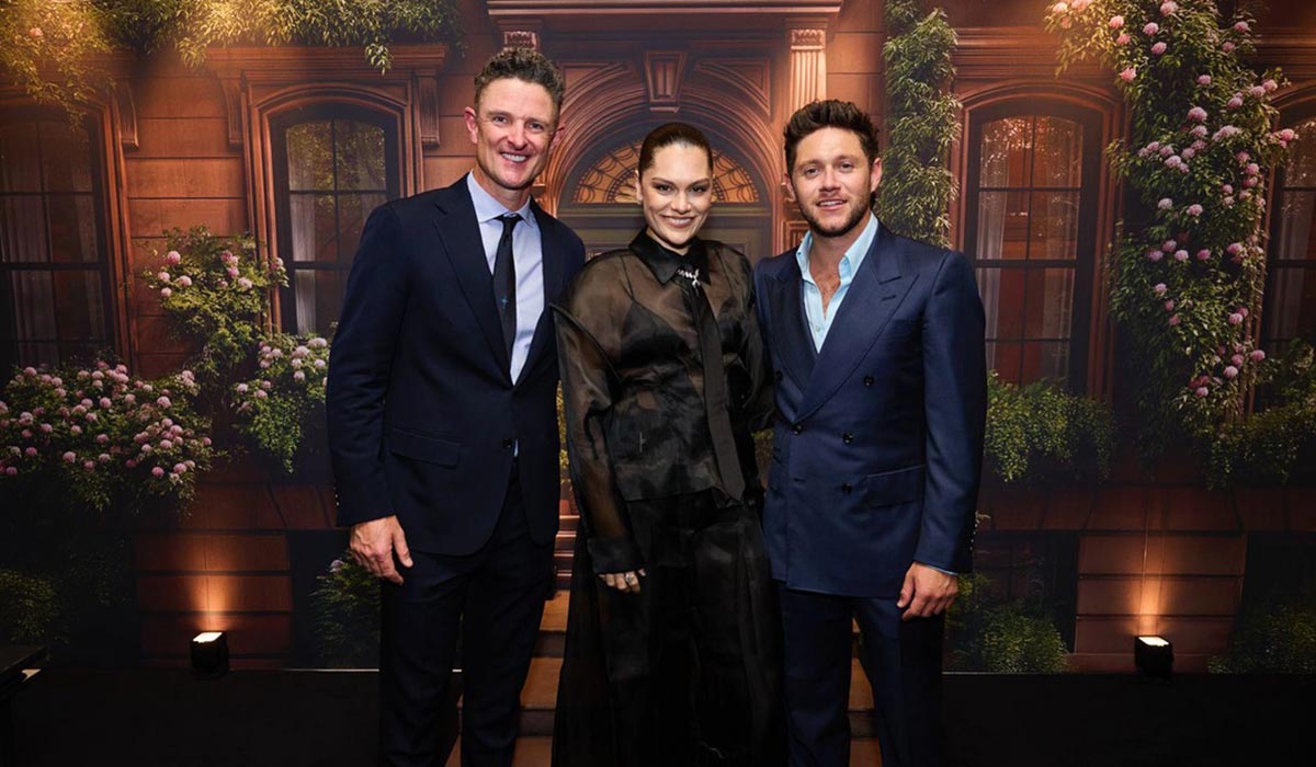 Justin Rose with Jessie J and Niall Horan. Pic: Niall Horan Instagram 