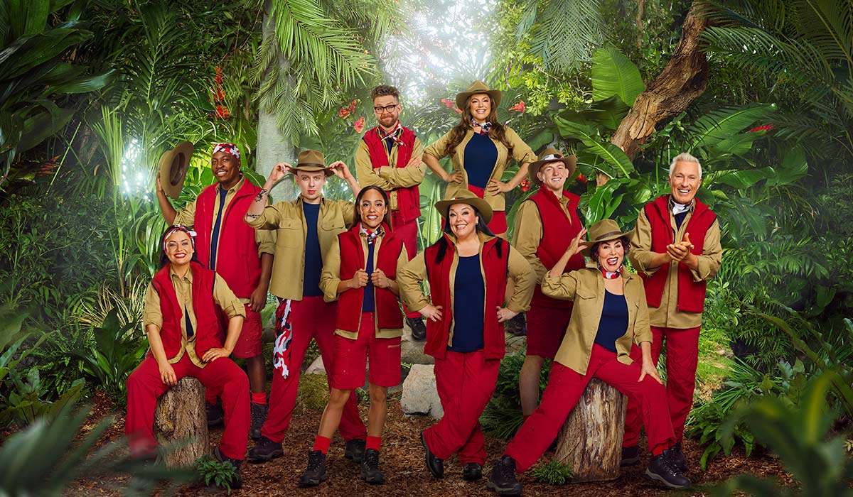 From Lifted Entertainment - I’m A Celebrity… Get me Out of Here!: SR25 on ITV1 and ITVX - Pictured: Shona McGarty, Eddie Kadi, Aitch, Alex Scott MBE, Jack Osbourne, Lisa Riley, Kelly Brook, Angry Ginge, Ruby Wax OBE and Martin Kemp.