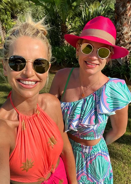 Vogue Williams with her sister Amber Wilson