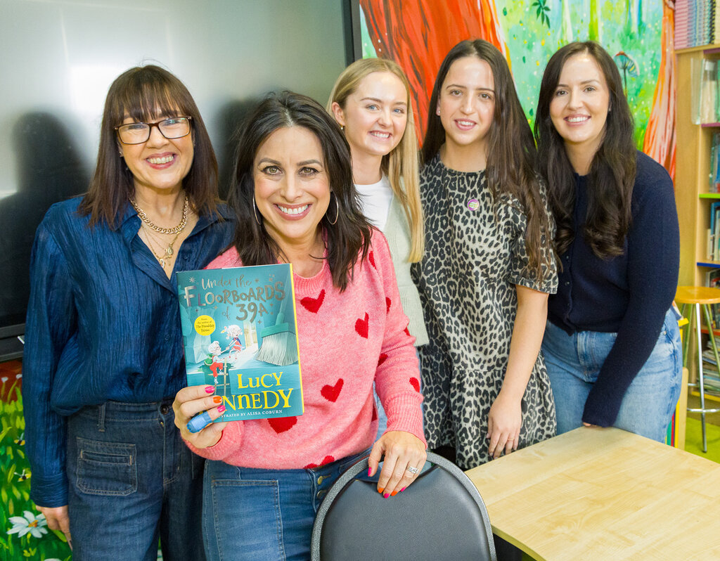 Paul Sherwood Photographer - Classic Hits, Classic Kindness: Colm & Lucy Surprise St. Raphaels School, Ballyfermot 3rd Class with Signed Books After an On-Air Win 