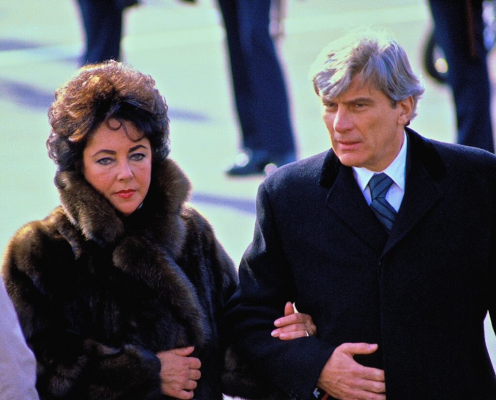 Elizabeth Taylor and Husband Senator John Warner R Va.,Ronald Reagan Swearing Ceremony, 1981