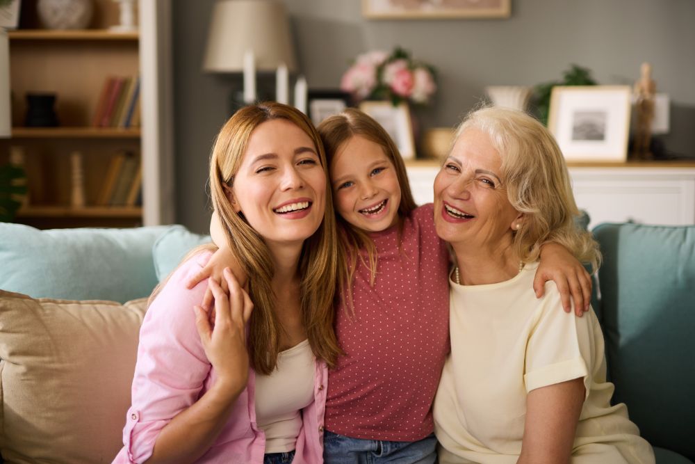 Women - mother, daughter and granddaughter