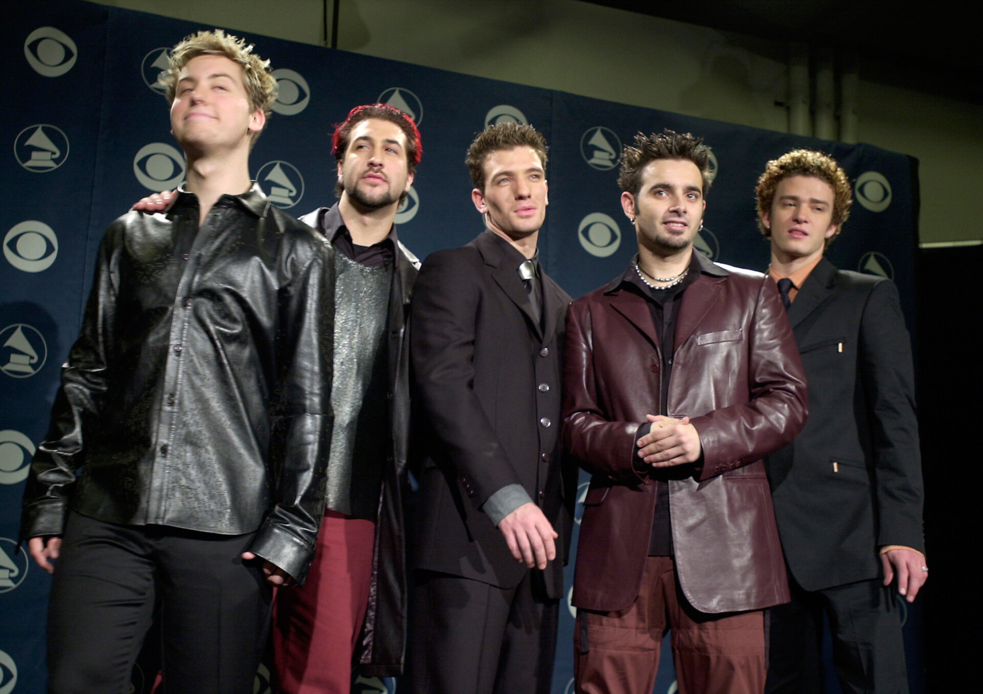 February 2000, Pop group NSYNC at the 42nd Annual Grammy Awards in Los Angeles