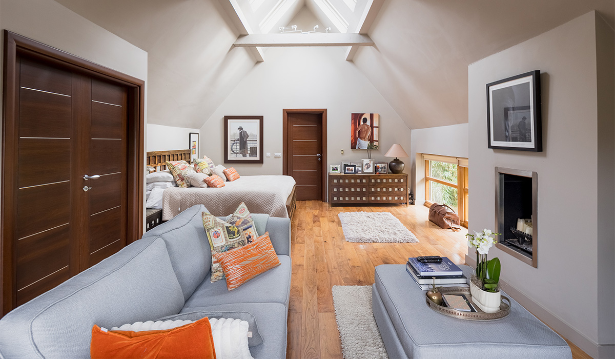 Adrian and Lorcan's Kildare home on Home of the Year. Pic: RTÉ