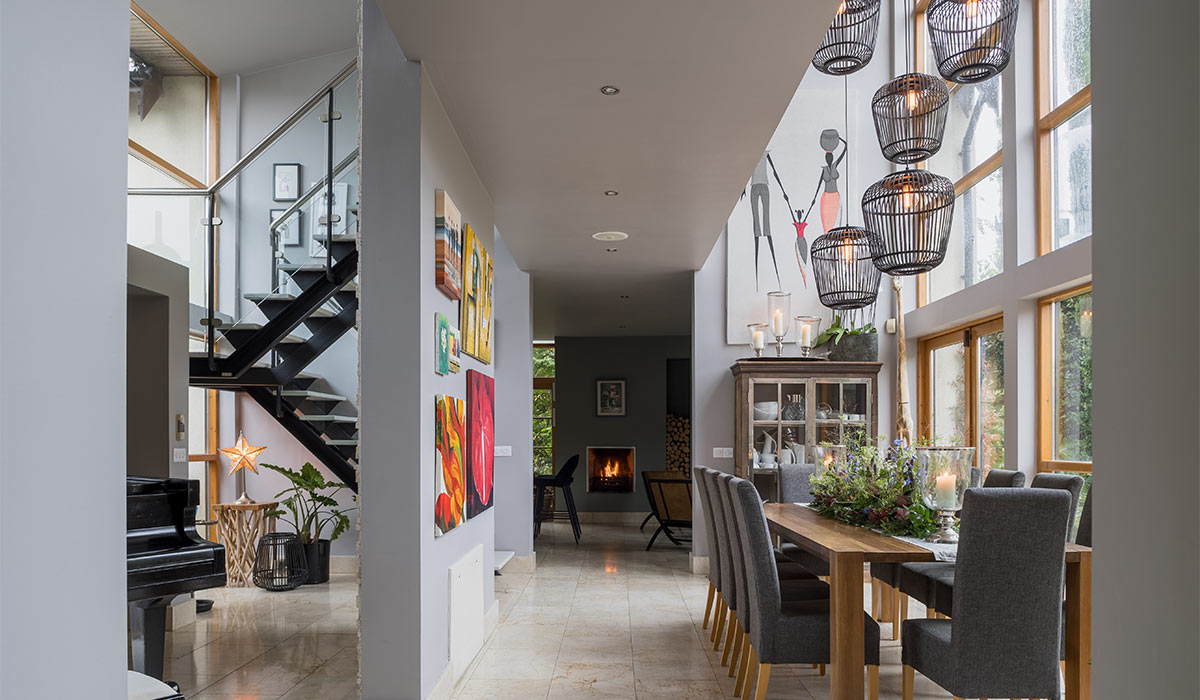 Adrian and Lorcan's Kildare home on Home of the Year. Pic: RTÉ