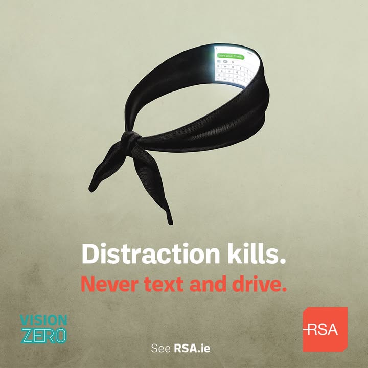 RSA, Vision Zero campaign, Never text and drive