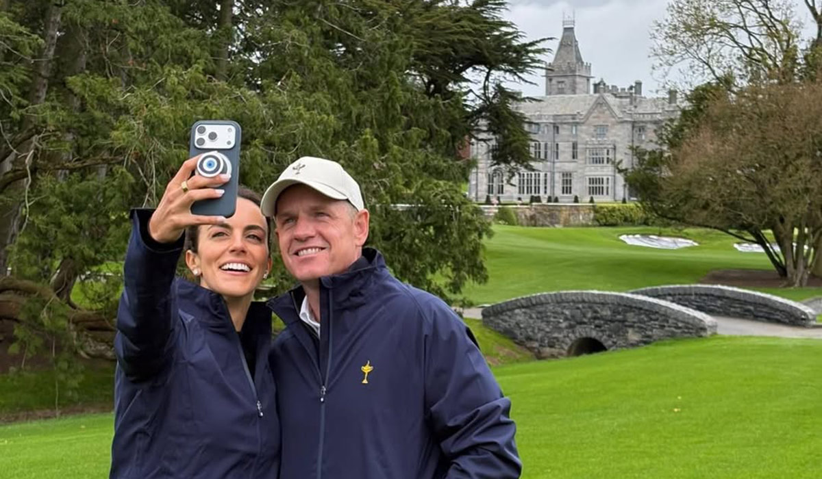Golf's Diane and Luke Donald fly into Ireland in style ahead of the Ryder Cup 3 Diane and Luke Donald at Adare Manor ahead of the Ryder Cup. Pic: Diane Donald / Instagram