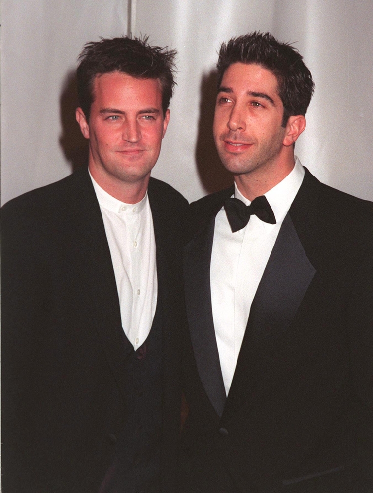 Matthew Perry starred alongside David Schwimmer in the world's most-watched sitcom FRIENDS for 10 years. FeatureFlash Photography, Shutterstock