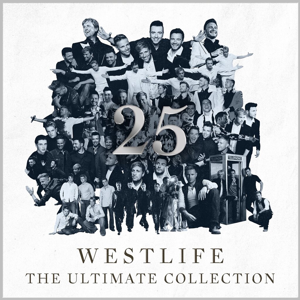 Westlife 25, The Ultimate Collection. Album Cover