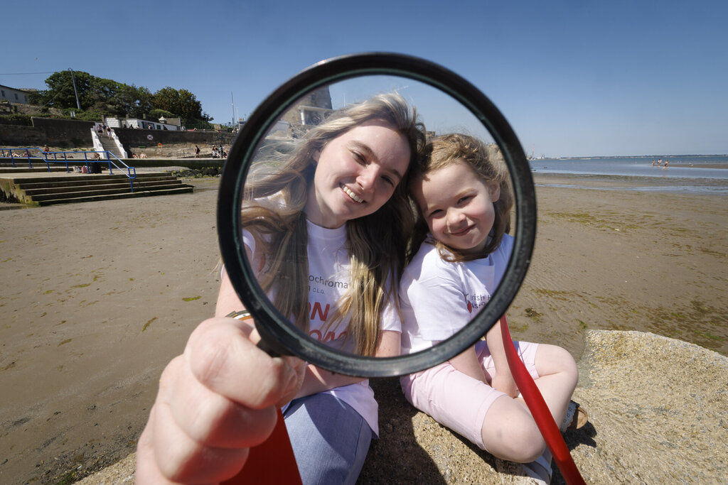 Emilia Eustace (5) and campaign supporter living with haemochromatosis Alice Kelly. Picture Andres Poveda