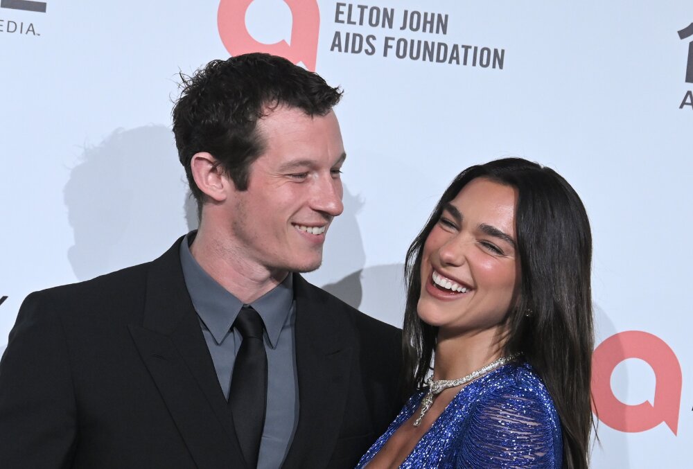 Callum Turner, Dua Lipa. MLM IMAGES Los Angeles, Shutterstock.