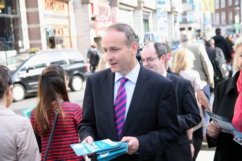 Book of Condolence Opens for Glen Hansard at Dublin's Mansion House 6 Micheal Martin GOOD PIC