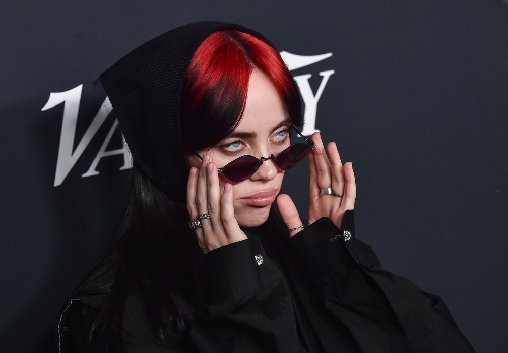 The immensly successful Billie Eilish is known for her soft tone and deep lyrics. DFree, Shutterstock