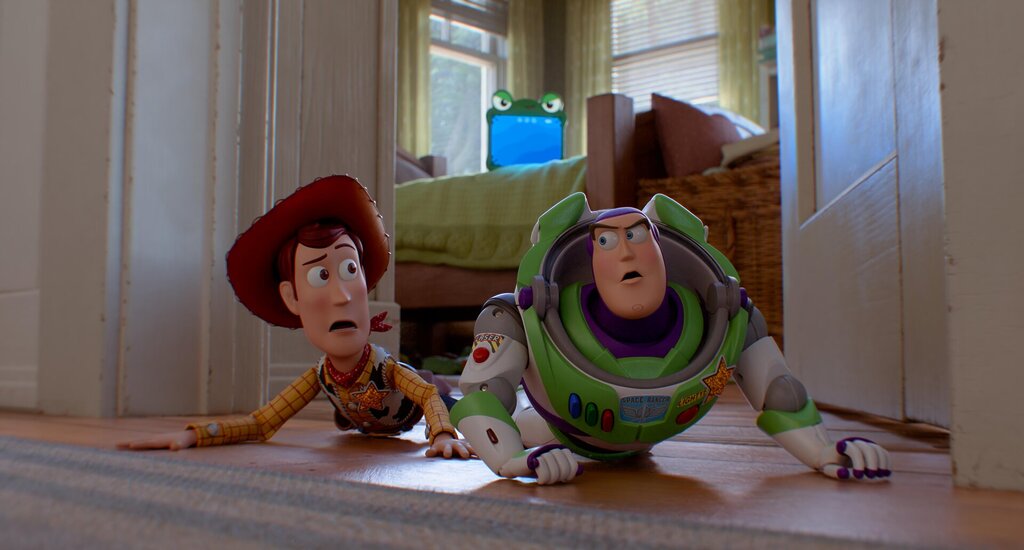 (L-R): Woody and Buzz Lightyear in Disney and Pixar's TOY STORY 5. Photo courtesy of Pixar. © 2026 Disney/Pixar. All Rights Reserved.