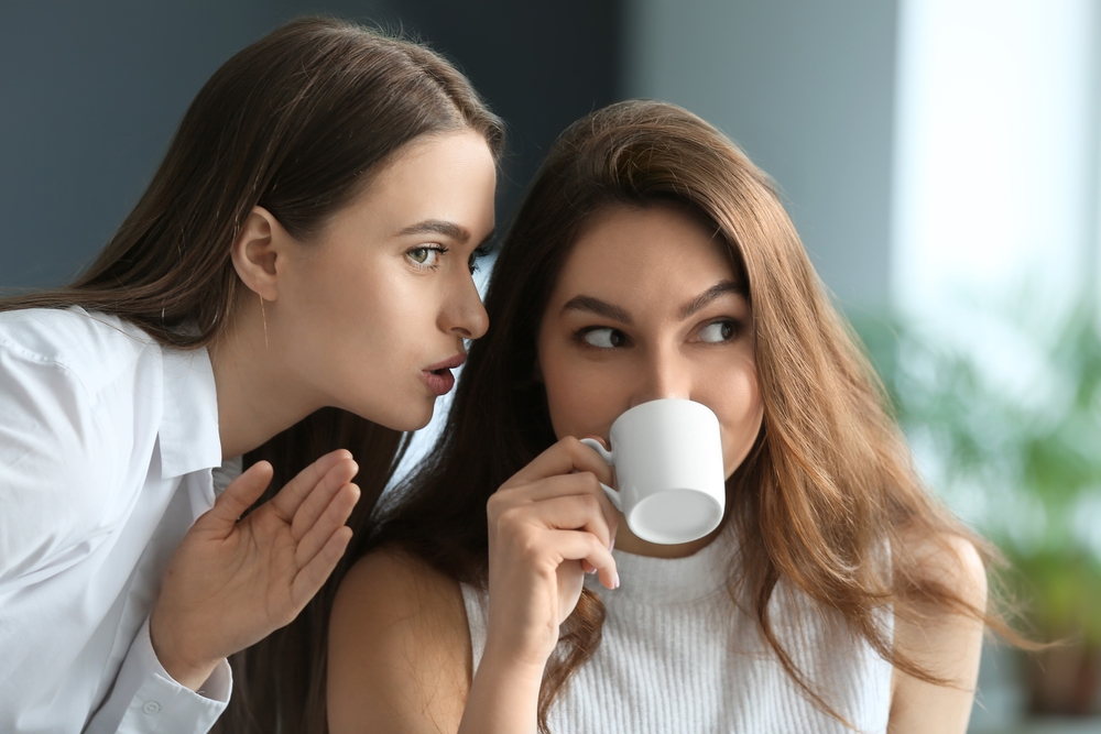 Colleagues gossiping