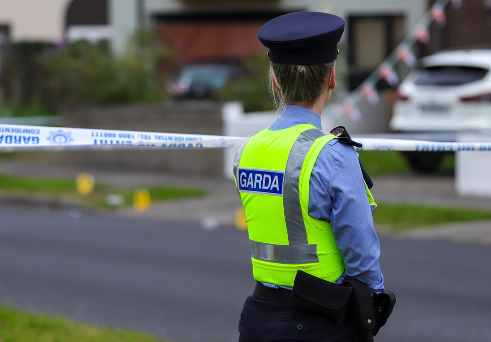 Gardai cordon off crime scene. Shutterstock