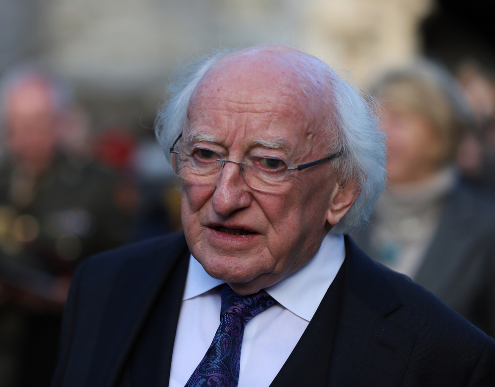 Book of Condolence Opens for Glen Hansard at Dublin's Mansion House 5 Michael D. Higgins. Damien Storan, Shutterstock