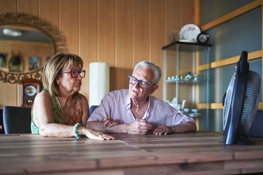 Older people are more vulnerable to heatwaves. Shutterstock
