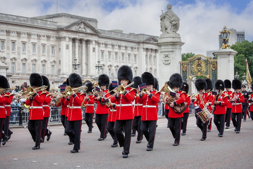 King's Guard during traditional Changing of Guard ceremony in front of Buckingham Palace. Photo credit: Jolanta Wojcicka, Shutterstock