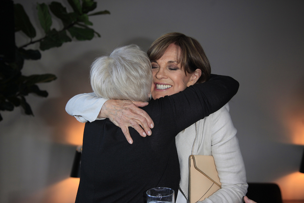 Dallas Star Linda Gray Reveals Unexpected Behind The Scenes Kissing On-Screen Husband 6 Lorna Luft, Linda Gray. Photo credit: Joe Seer, Shutterstock