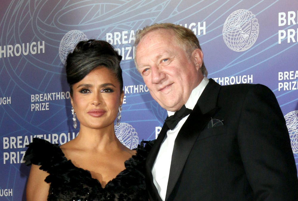 Salma Hayek and husband François-Henri Pinault. Photo credit: Kathy Hutchins, Shutterstock