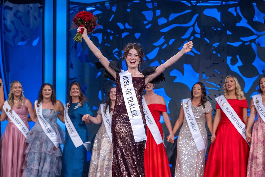 Westmeath Rose Crowned Rose Of Tralee 3 The 2026 International Rose of Tralee is Caoilfhinn Ní Choiligh.. Photo By : Domnick Walsh © Eye Focus LTD