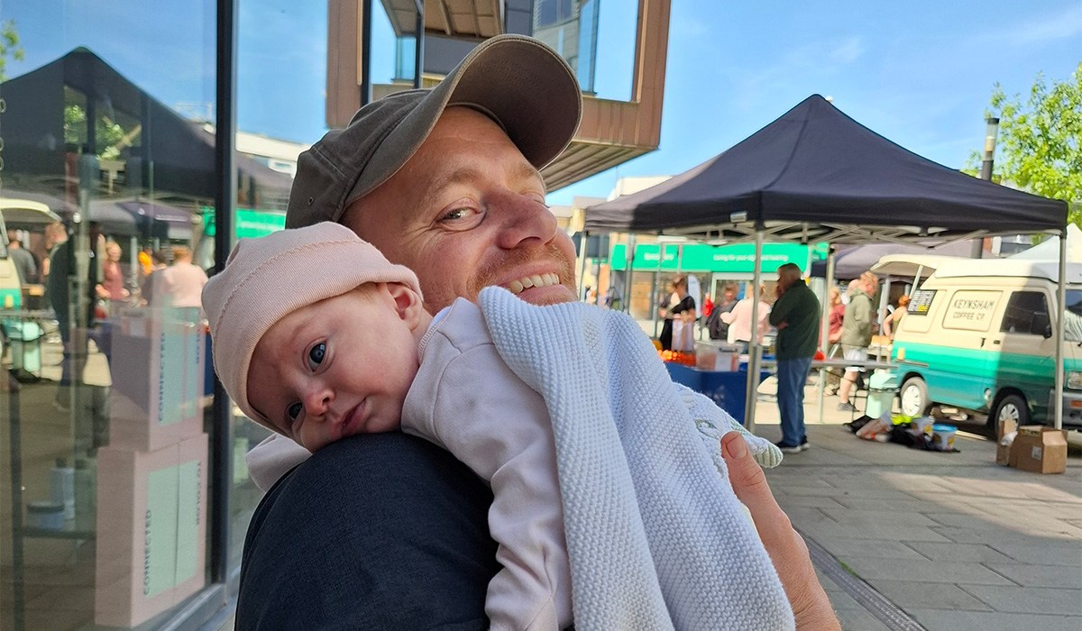 Father’s epic cycle for baby daughter who was born unable to swallow 3 George Rockell 1