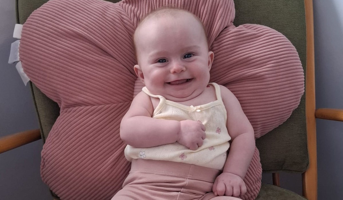Father’s epic cycle for baby daughter who was born unable to swallow 4 George Rockell 3
