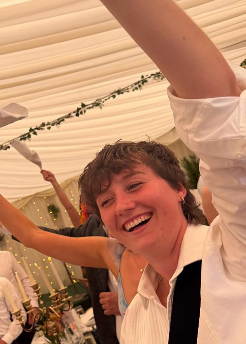 'I'm in love' Nell Mescal comes out as gay publicly with actor girlfriend 5 Madison Cawley joins Mescals at family wedding. Pic: Dearbhla Mescal/Instagram
