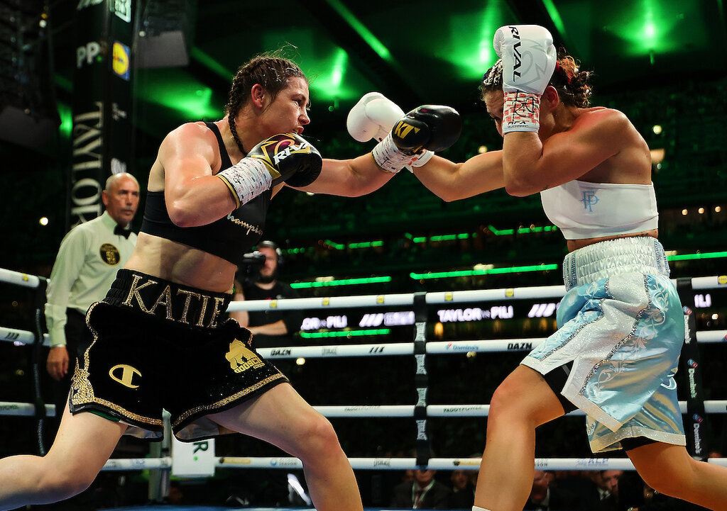 Katie Taylor Ends Her Career With A Bang As She Wins Final Fight In Croke Park 3 Dublin, Ireland: Katie Taylor v Flora Pili, Undisputed Super Lightweight Championship. 5 September 2026. Picture By Mark Robinson Matchroom Boxing.
