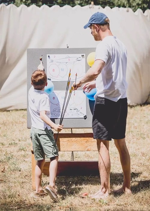 Meghan shares sweet new photos of the kids as she pays gushing birthday tribute to Harry 5 Prince Harry with his son, Archie. Pic: Meghan Markle/Instagram