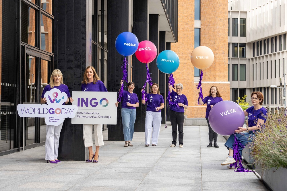 Know The Five: New Research Highlights The Importance Of Gynaecological Cancer Awareness 3 Pictured (L-R): Patient advocates Mairead McMahon, Marie Hannon, Anne Nally, Bridget Carr and Catriona Doyle. Photo credit: Barry Cronin