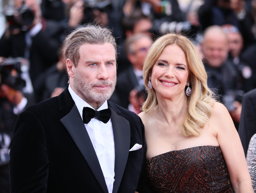 John Travolta pictured with late wife Kelly Preston in 2018. Photo credit: Denis Makarenko, Shutterstock