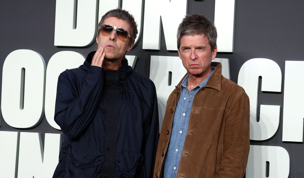 Liam Gallagher and Noel Gallagher attend the 'Oasis Don't Look Back In Anger' UK Premiere, September 2026. Photo credit: Fred Duval, Shutterstock