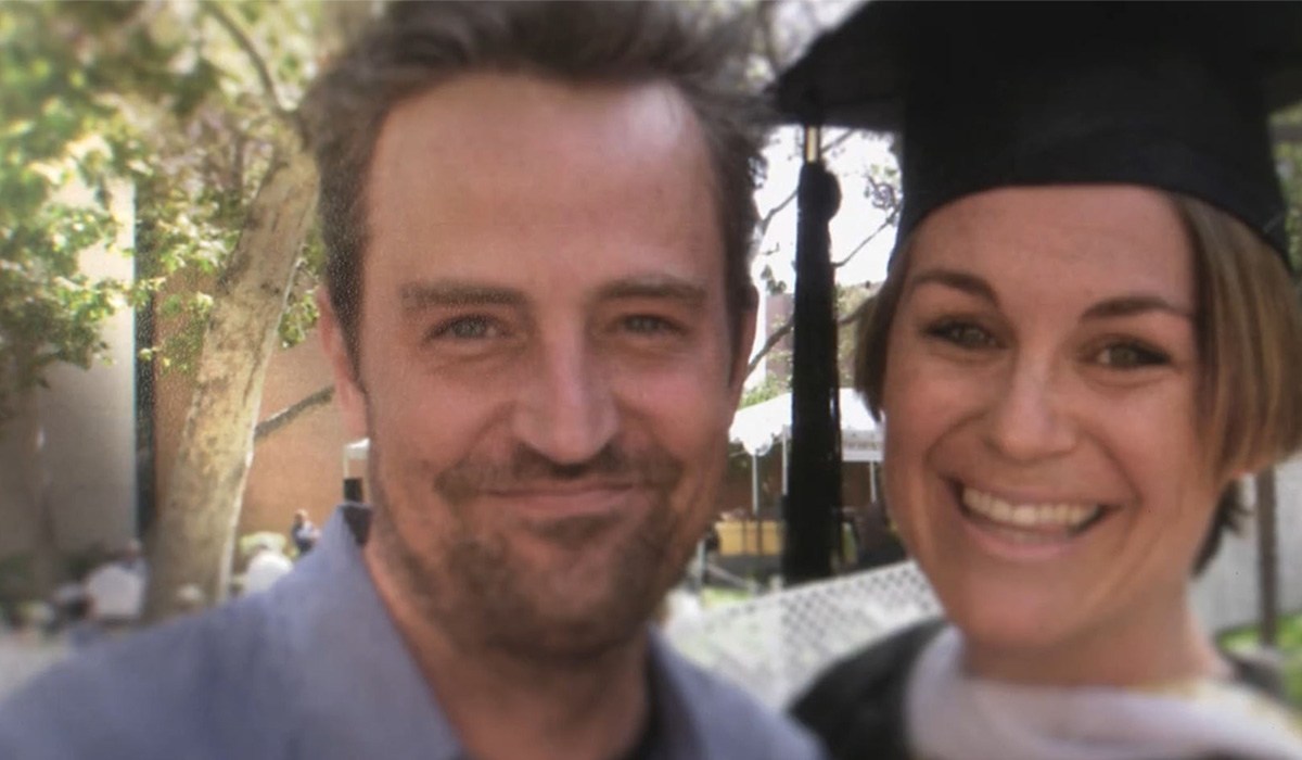 Matthew Perry and sister Mia. Pic: Netflix