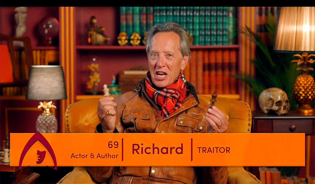 The Celebrity Traitors, Richard E Grant. Pic: BBC