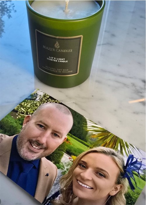 Liz Kavanagh's husband has found a touching way to honour her after death 3 Kieran O Malley launches candle in Liz Kavanagh's honour. Pic: Kieran O Malley/Instagram
