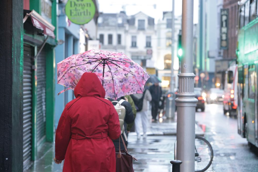 Woman with umbrella