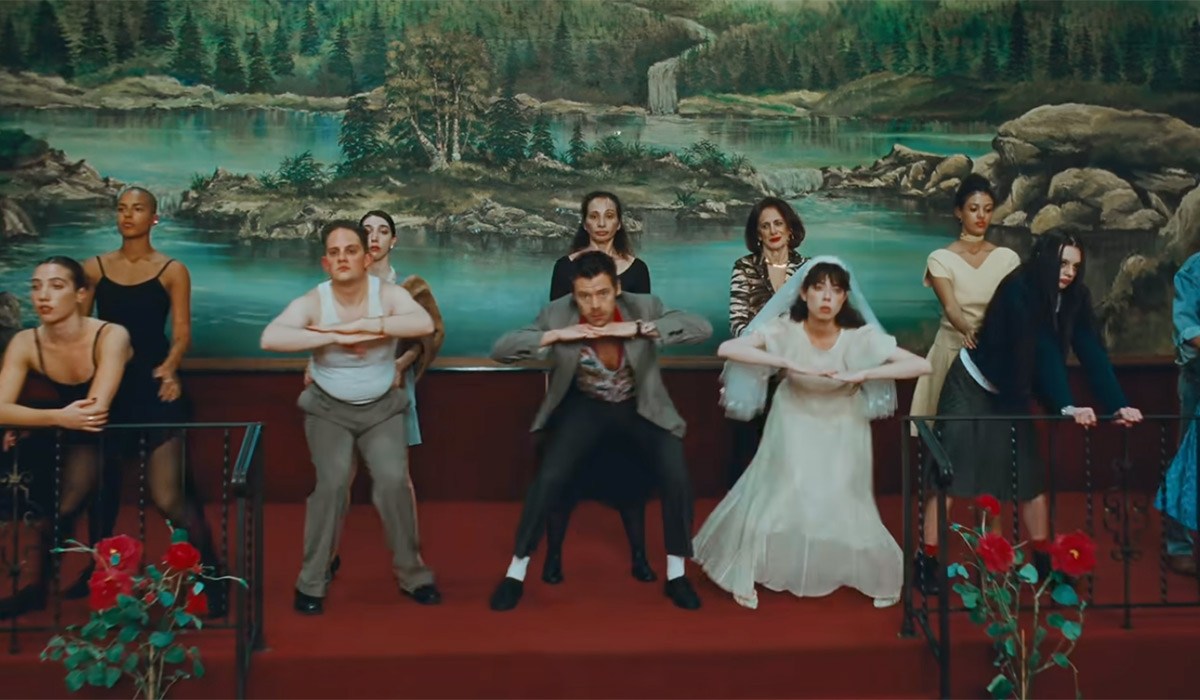 Watch: Harry Styles waltzes through new music video 5 Harry Styles in the music video for Coming Up Roses. Pic: Harry Styles / YouTube
